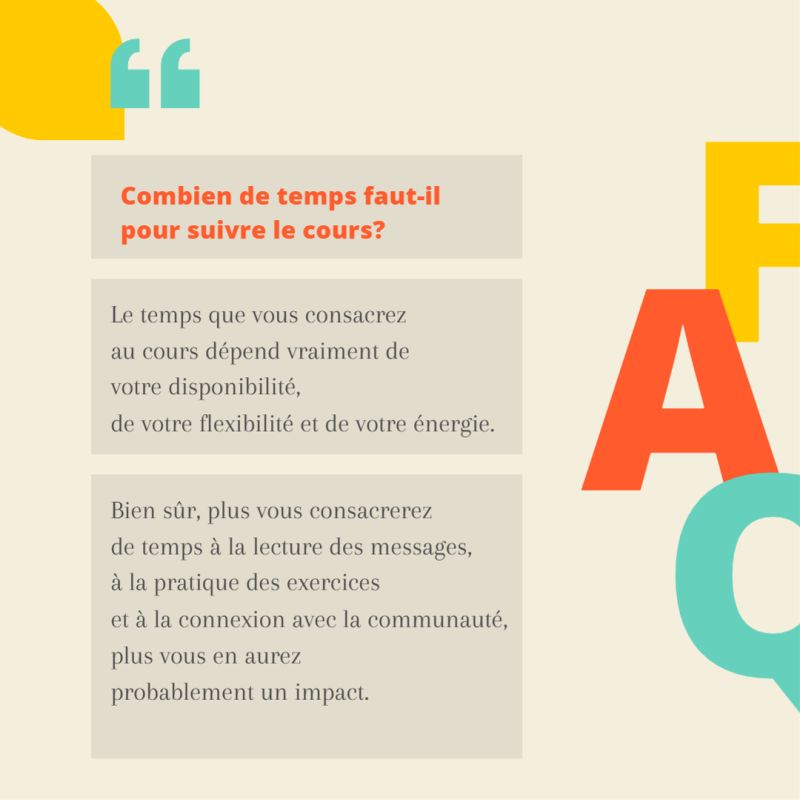 Quand le Cours de Compassion commence-t-il et quelle est sa durée ? Tout ce que vous avez toujours voulu savoir sur le Cours, sans jamais le demander 😉 Nous vous avons donc préparé quelques posts pour répondre à vos questions.